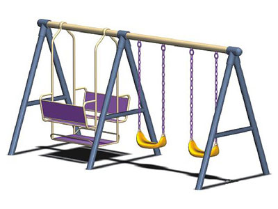 Big Outdoor Heavy Duty Swing Sets for Children SW-019